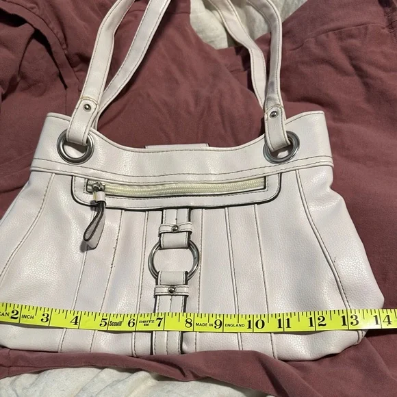 Croft & Barrow Cream Shoulder Bag - Picture 1 of 14